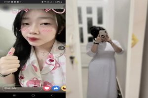 Clip gợi cảm của học sinh 2k8 Trần Linh mông đẹp